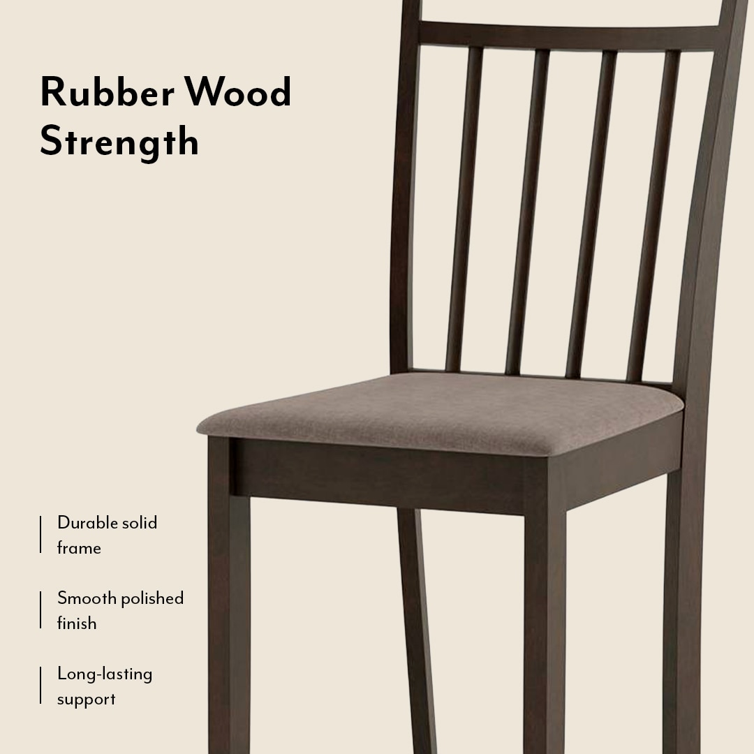 Ava Solid Wood Dining Chair Set Of 2 In Umber Walnut Finish