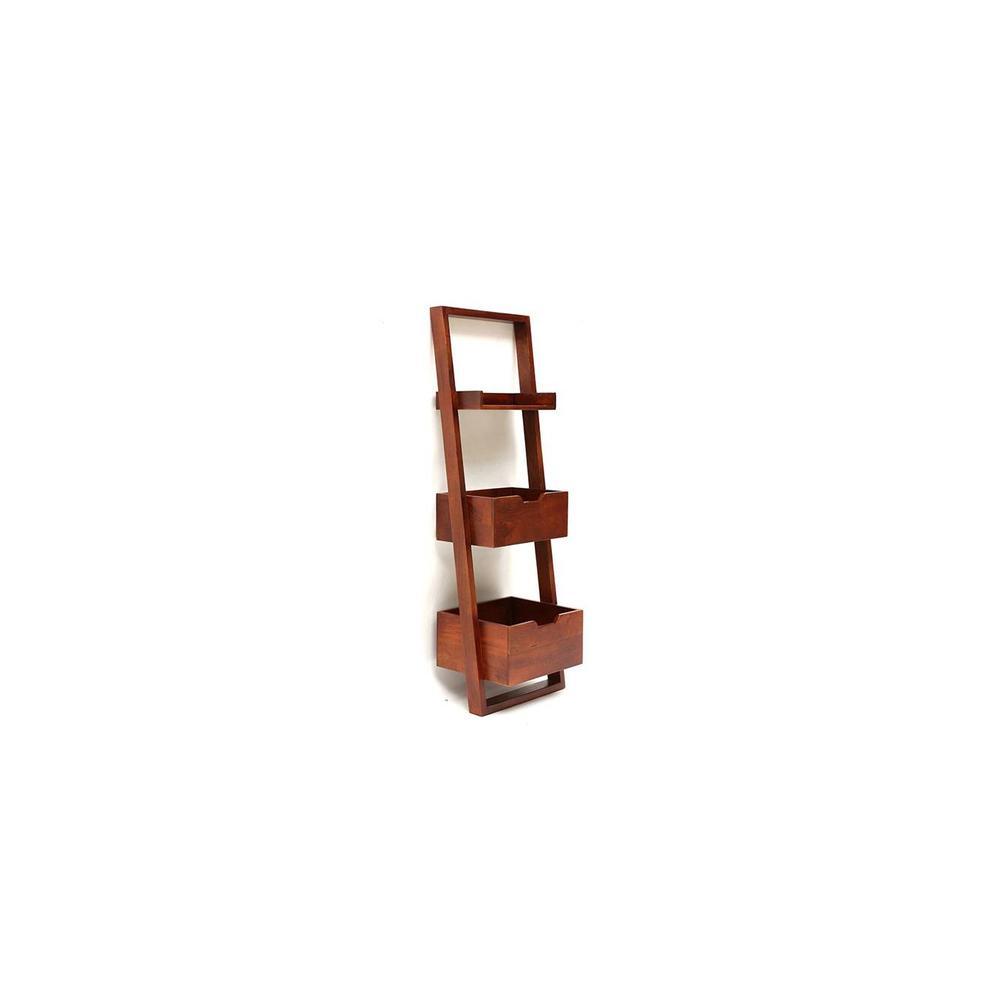 WOODENMOOD Rectangular Wall Rack