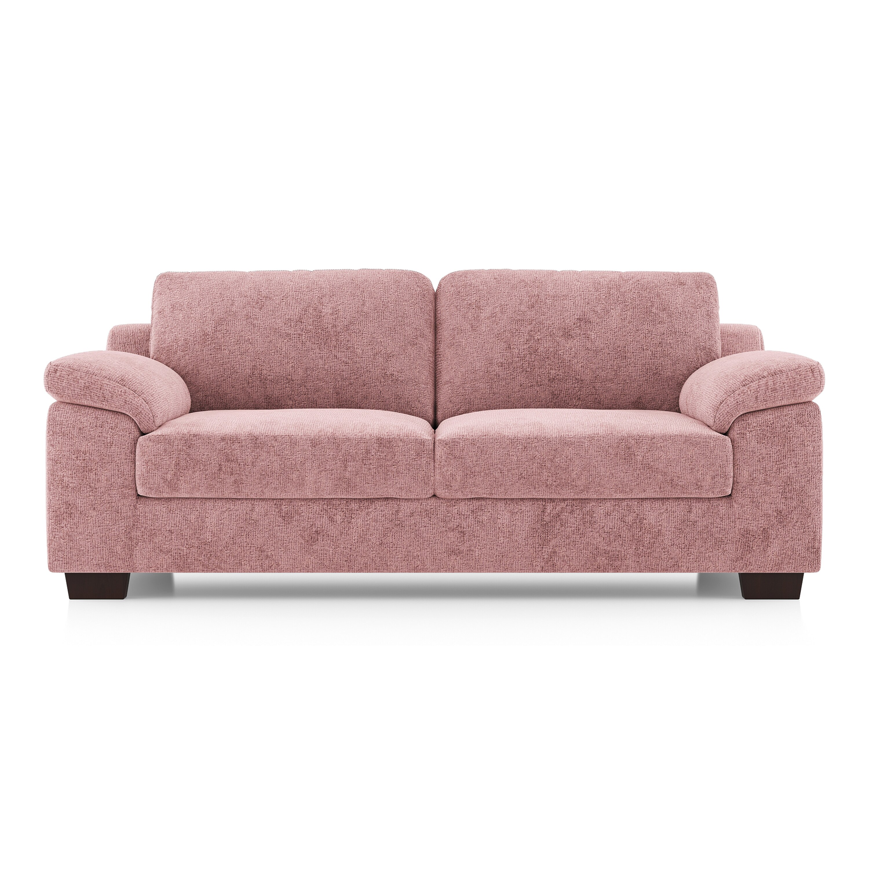 Esquel Essential 3 Seater Fabric Sofa In Desert Rose