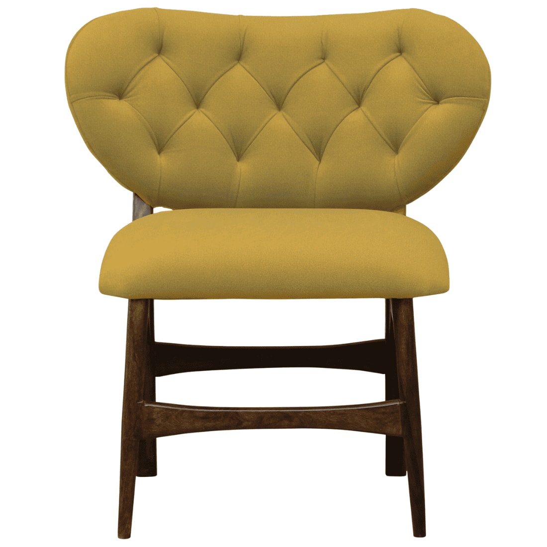Twilight Yellow Fabric Accent Chair