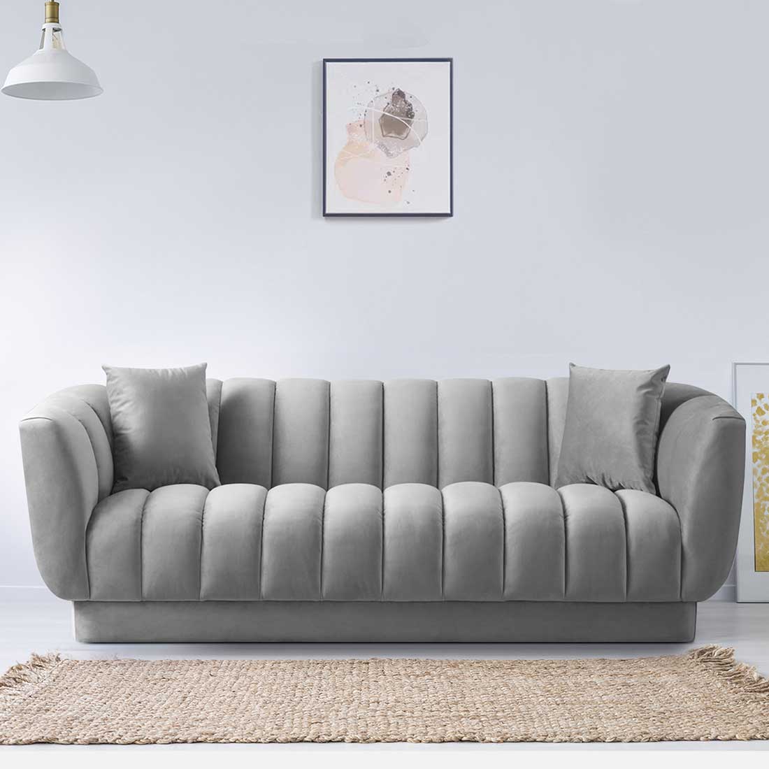 Exalt Fabric Sofa (Grey)