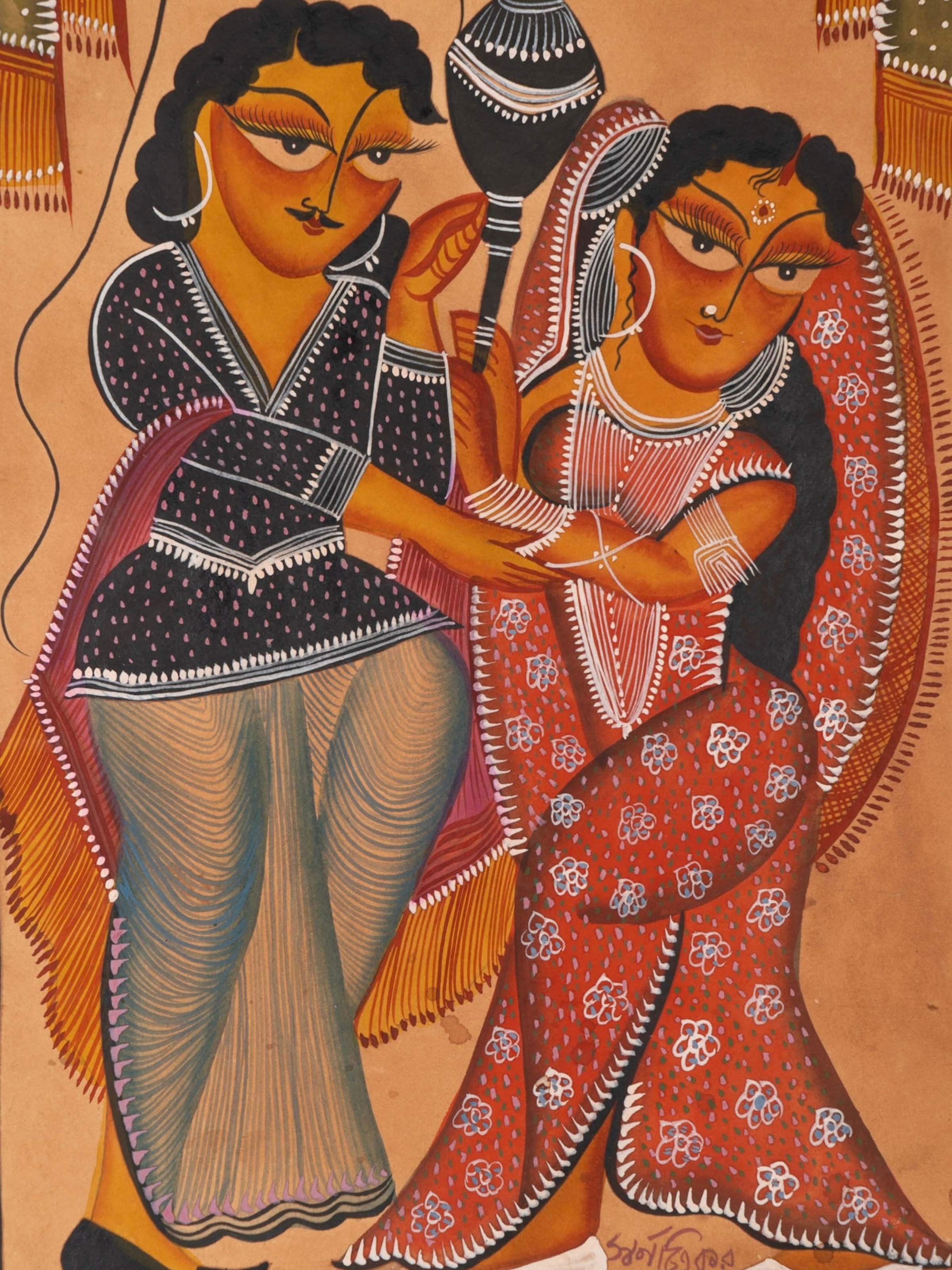 Babu Bibi Kalighat Painting