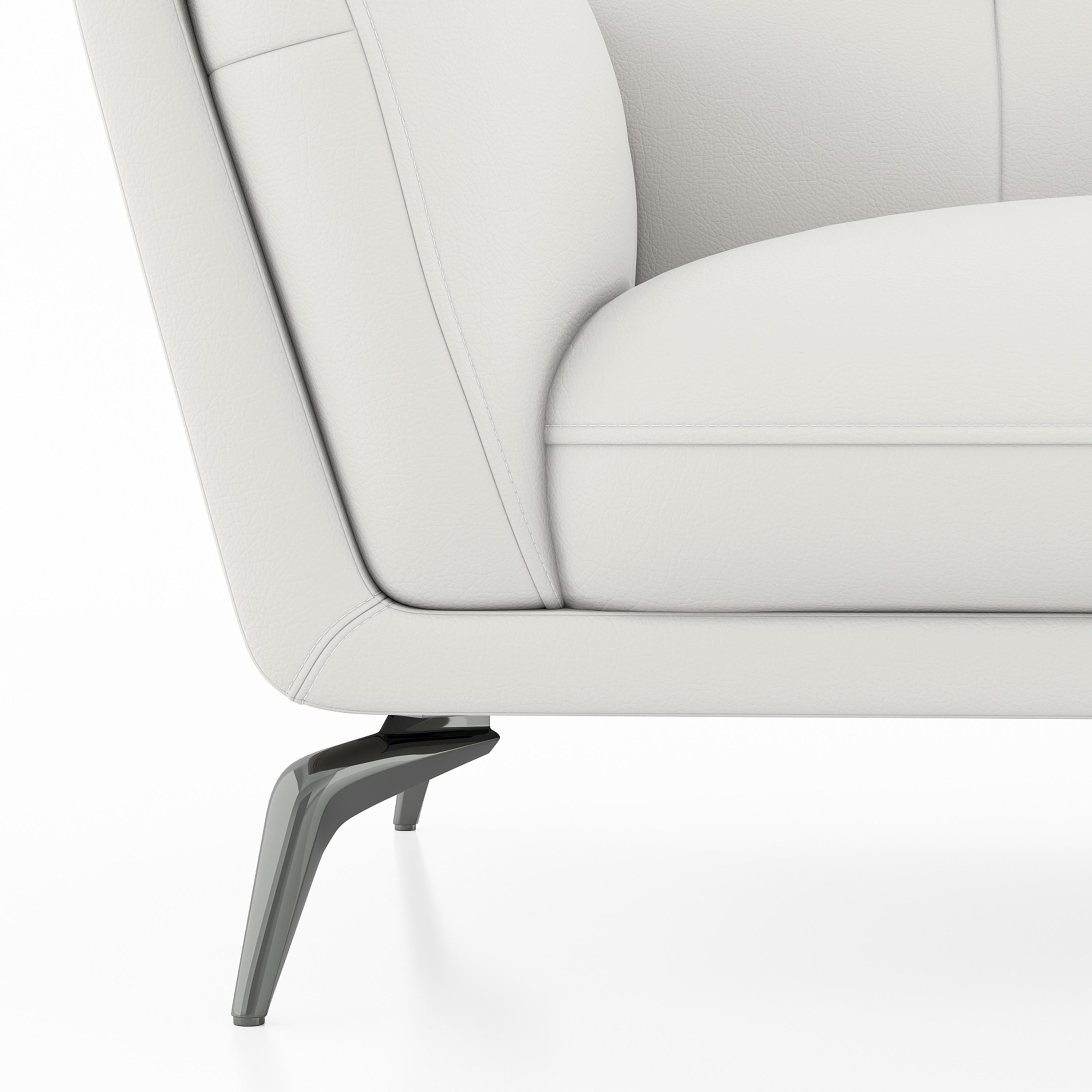 Vetra 2 Seater Leather Sofa In White