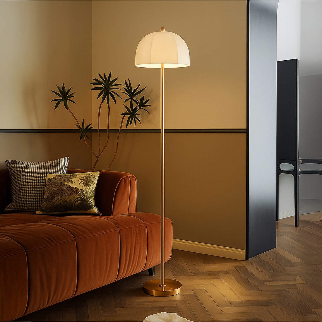 Ayra Handcrafted Floor Lamp - Orange Tree