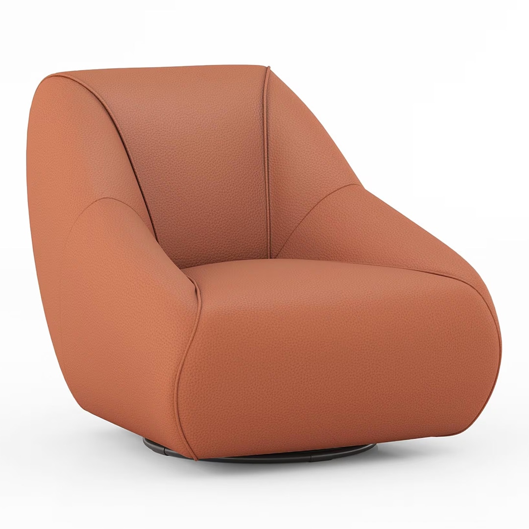 Niyo Lounge Chair in Saddle Tan Colour