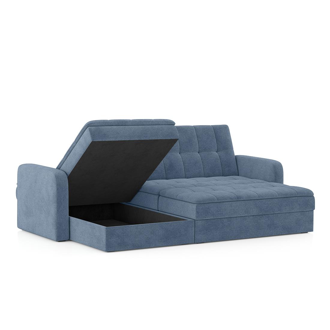 Peckham 3 Seater Sofa Cum Bed In Ocean Weave Colour