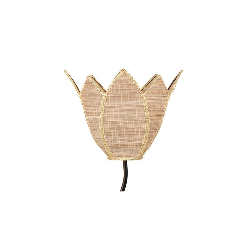 Tinsley Black Bamboo Shade Floor Lamp