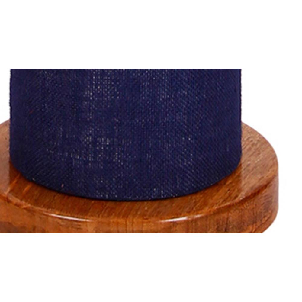 Oliver Blue Cotton Shade Floor Lamp