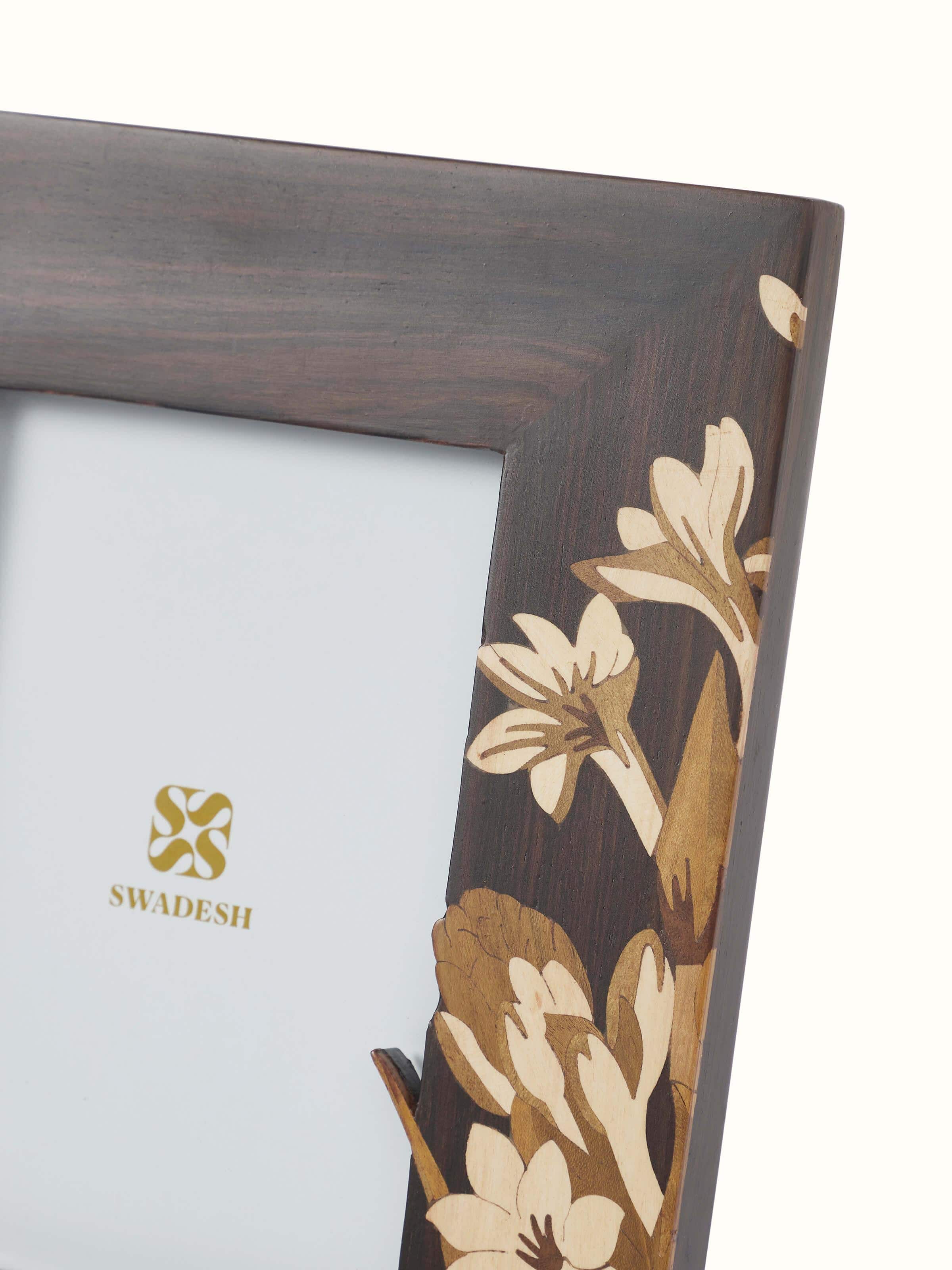 Mysore Rosewood Inlay Photo Frame