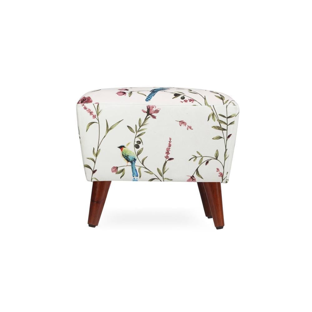 Serenity Solid Wood  Ottomon in  Multicolor Colour