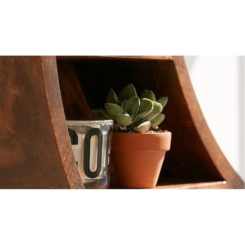 WOODENMOOD Half Round Wall Rack