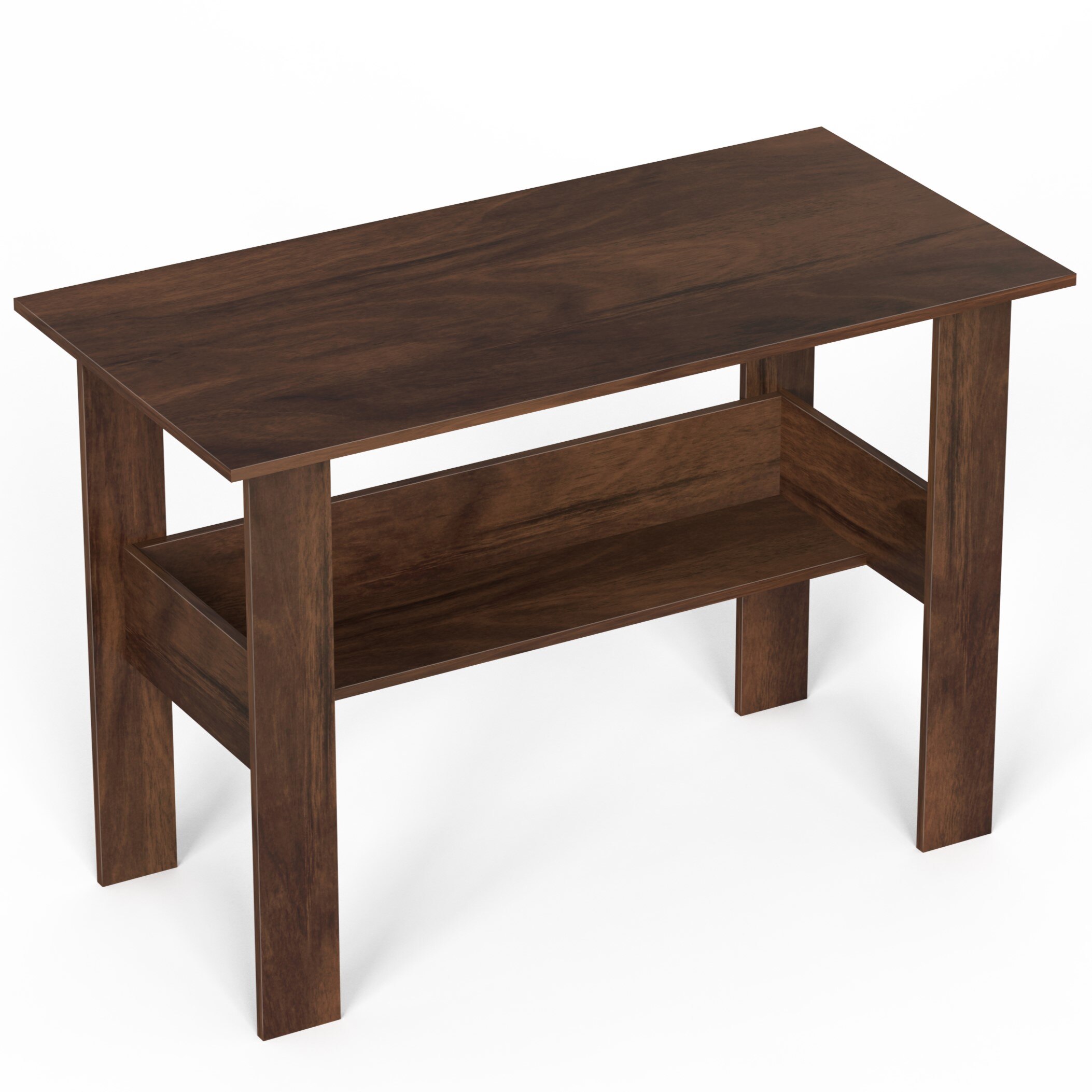 BLUEWUD Efflino Engineered Wood Study and Computer Laptop Table for Home or Office, WFH Desk, with Storage for Books and D�cor Display for Adults Kids Students (Brown Maple, Large)