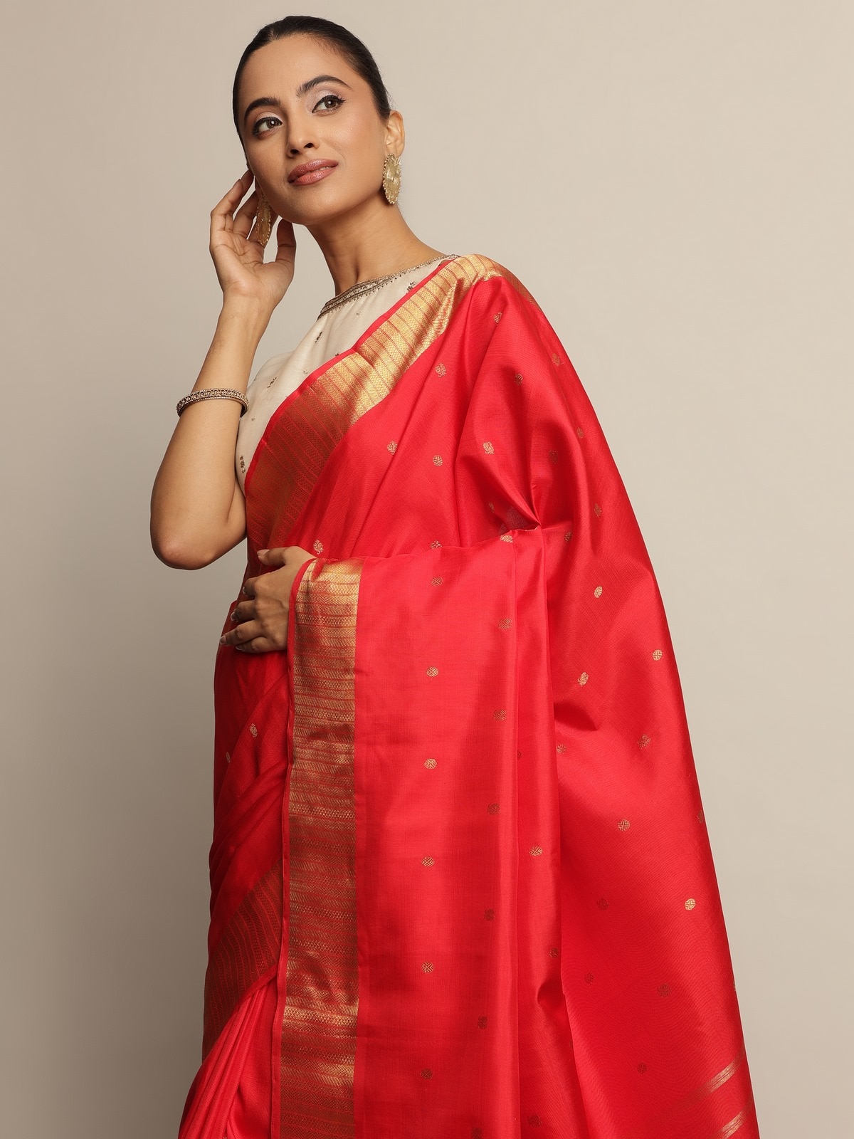 Red Silk Kancheepuram Saree