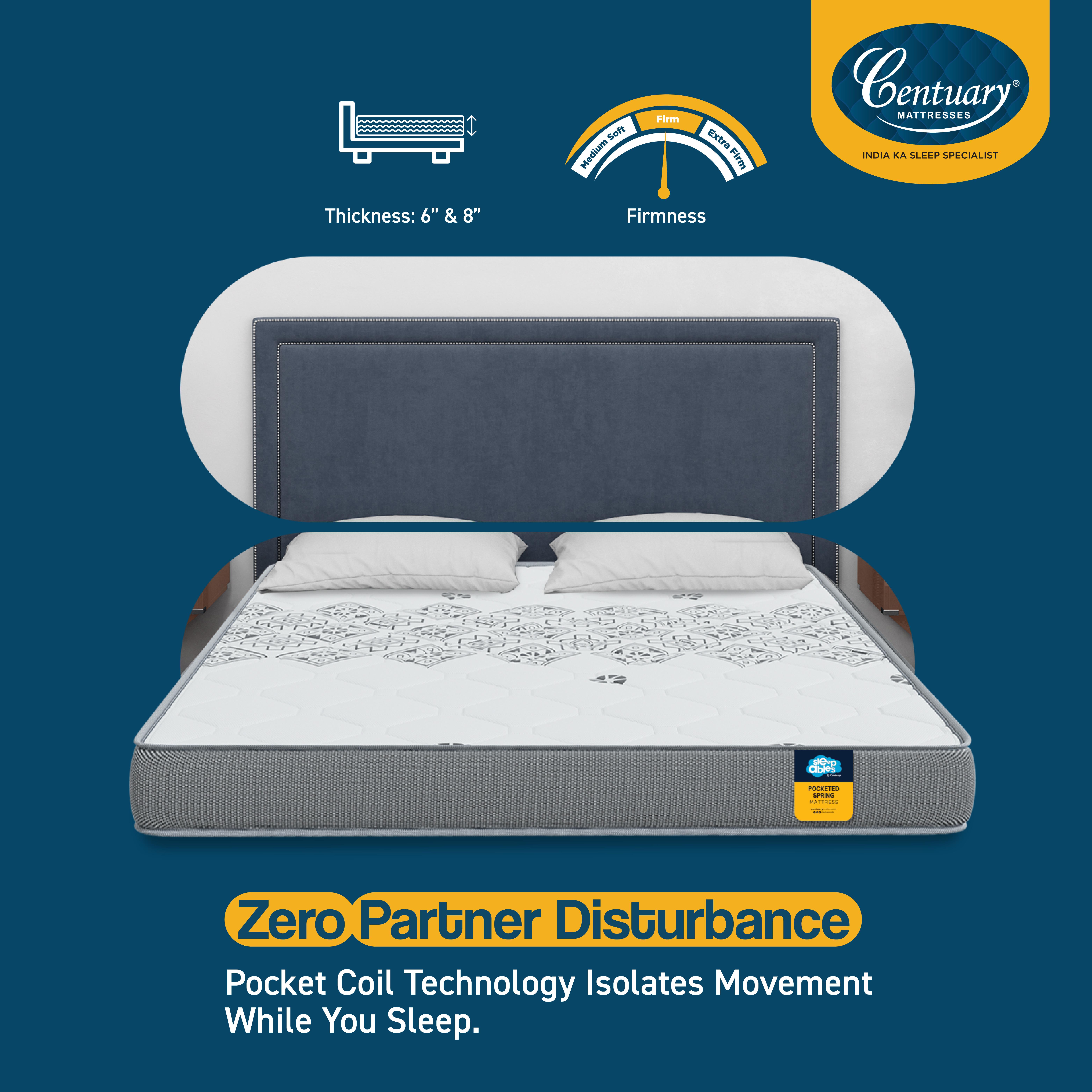 Sleepables Multi Layered  Spring Mattress