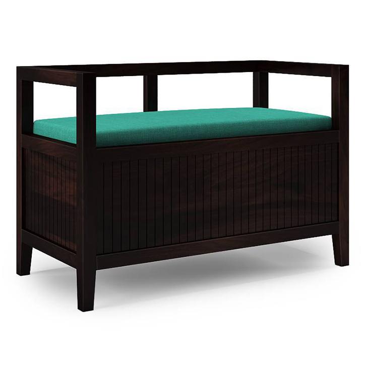 Rhodes Solid Wood Bench In Mango Mahogany Finish