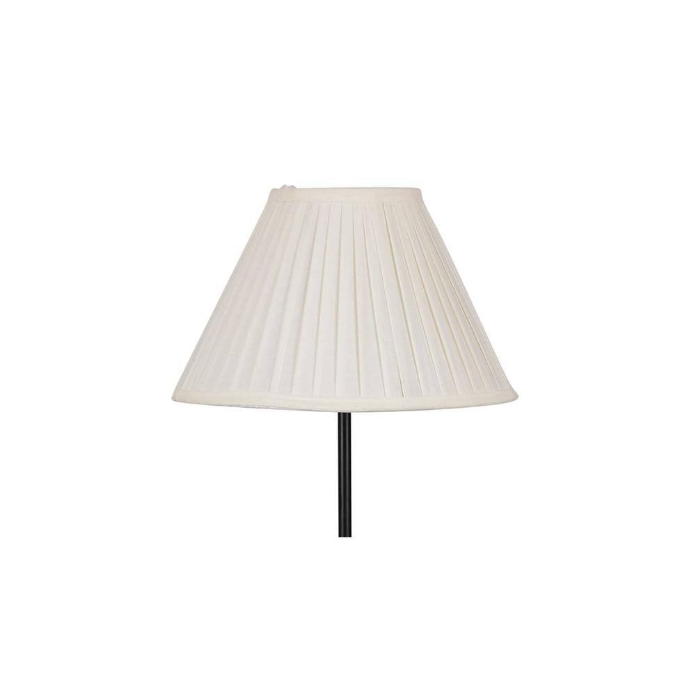Carmela Black Cotton Shade Floor Lamp