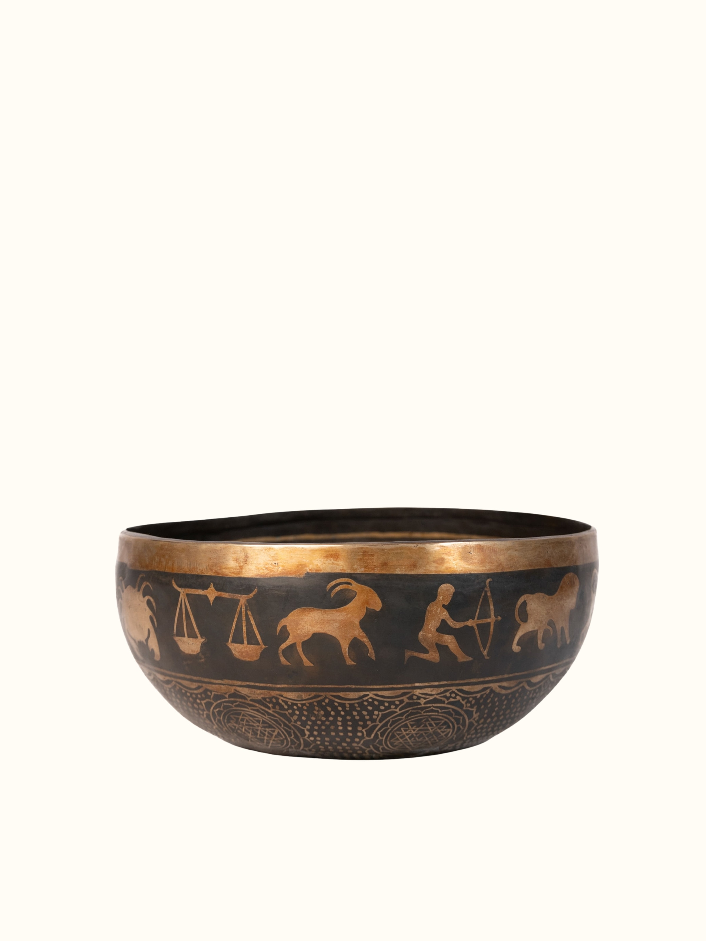 Brass Dark Indigo Mandla Rashi  Singing Bowl