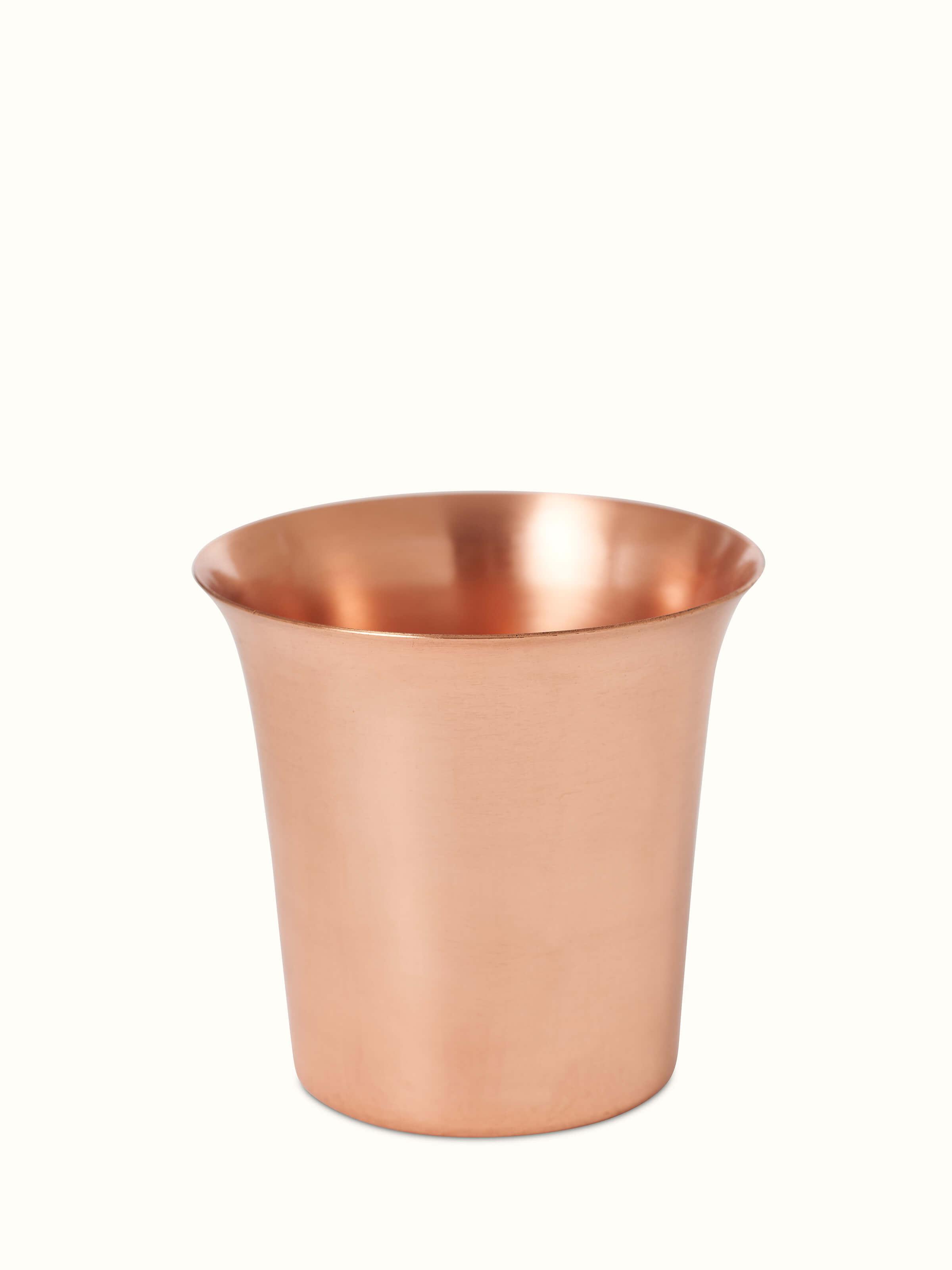 Polished Copperware Pooja Thali Set (4 pcs) capturing elegant design and polished surface