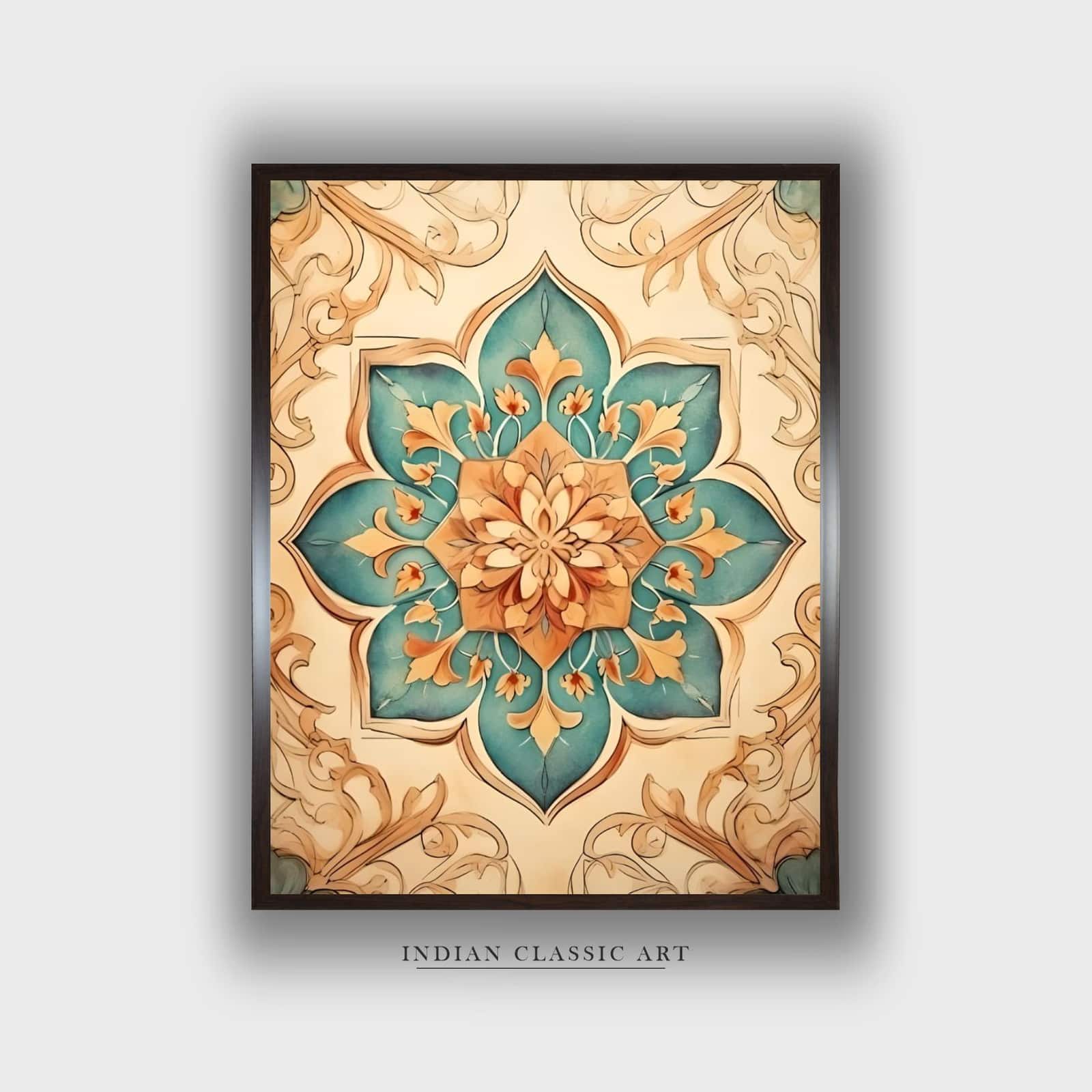 Mandala Canvas Wall Prints Canvas Wall Prints Set of 1 Multicolor Matte