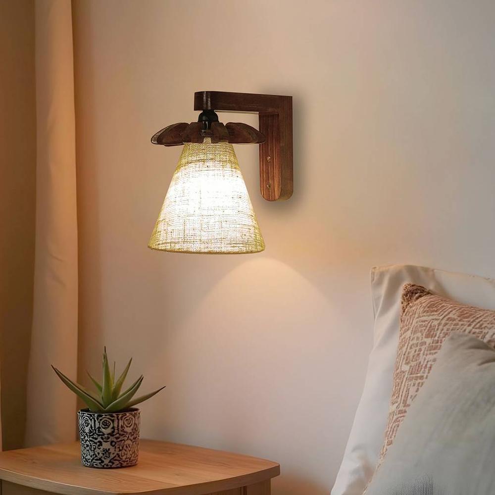 Whirl Brown Solid Wood Wall Lights