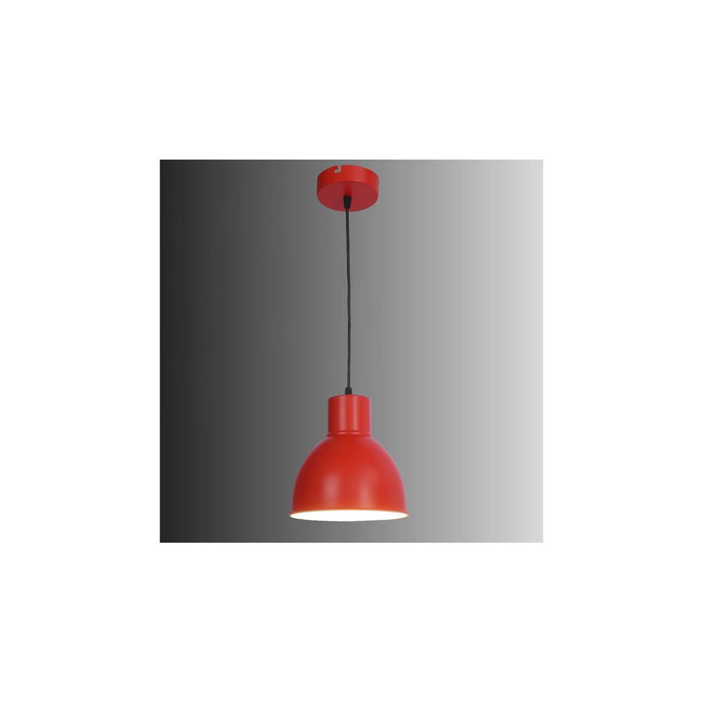 Opi Minimal Pastel Red Metal Single Hanging Light