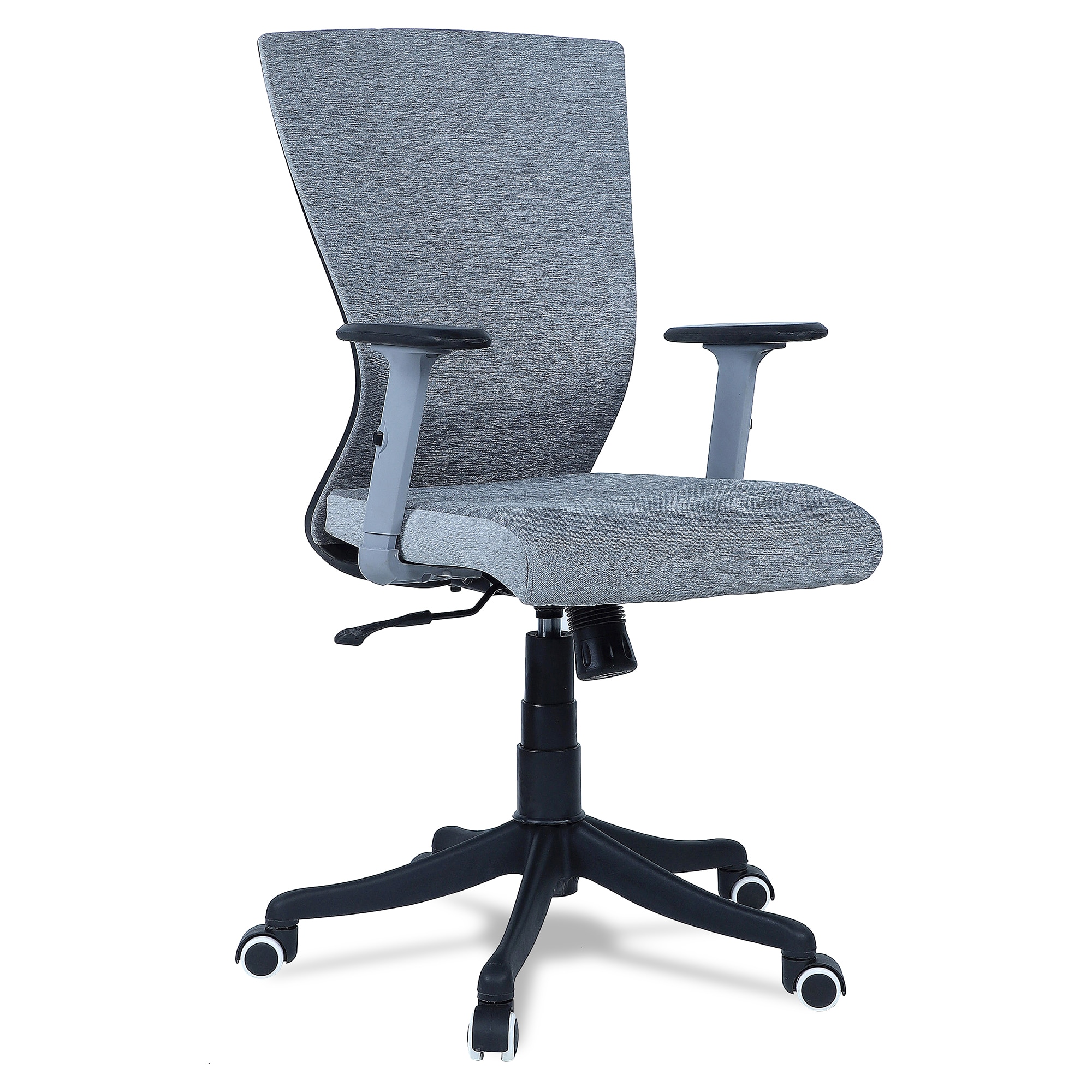 Rocknew York Mid Back Ergonomic Chair in Grey Colour