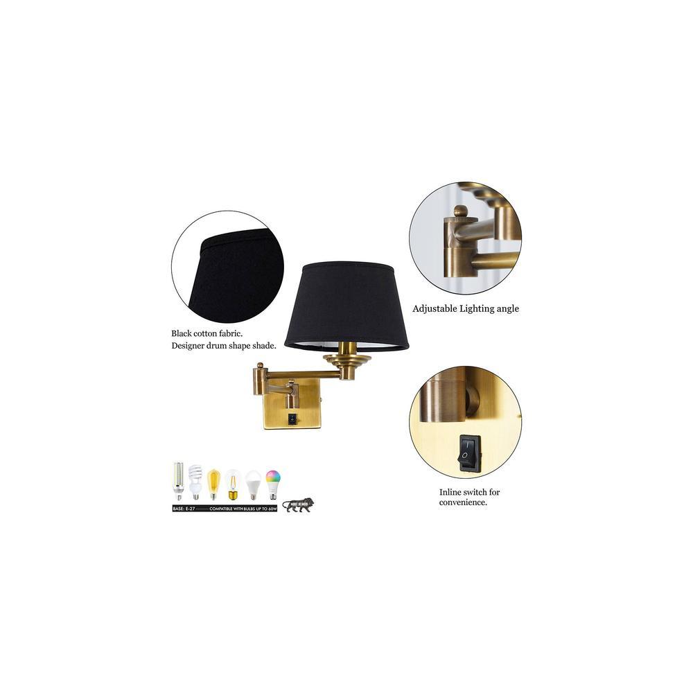 Kian Brass Wall Light