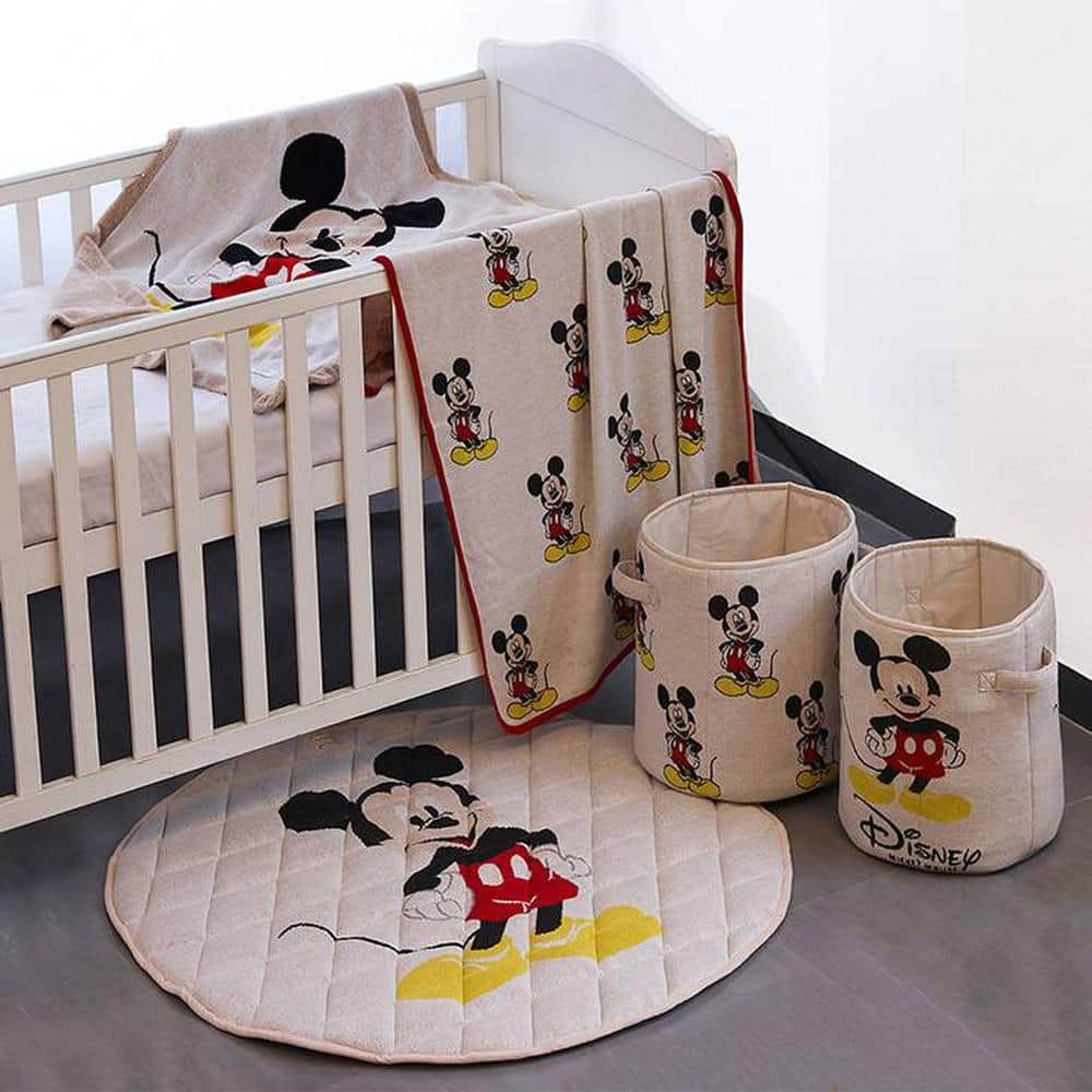 I Love Mickey Mouse - Disney Cotton Knitted Throw / Ac Blanket For Kids