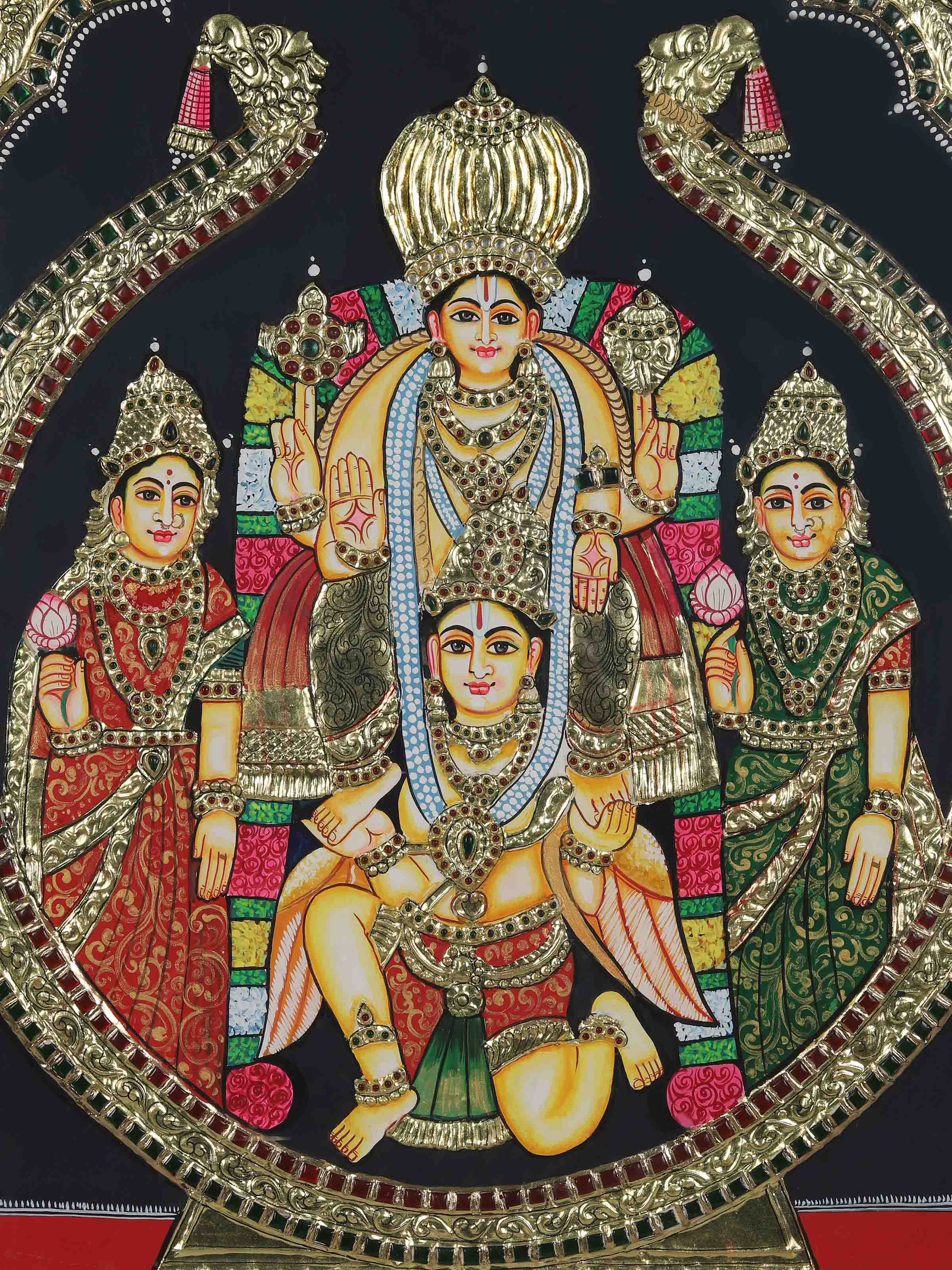 Perumal Thanjavur Painting