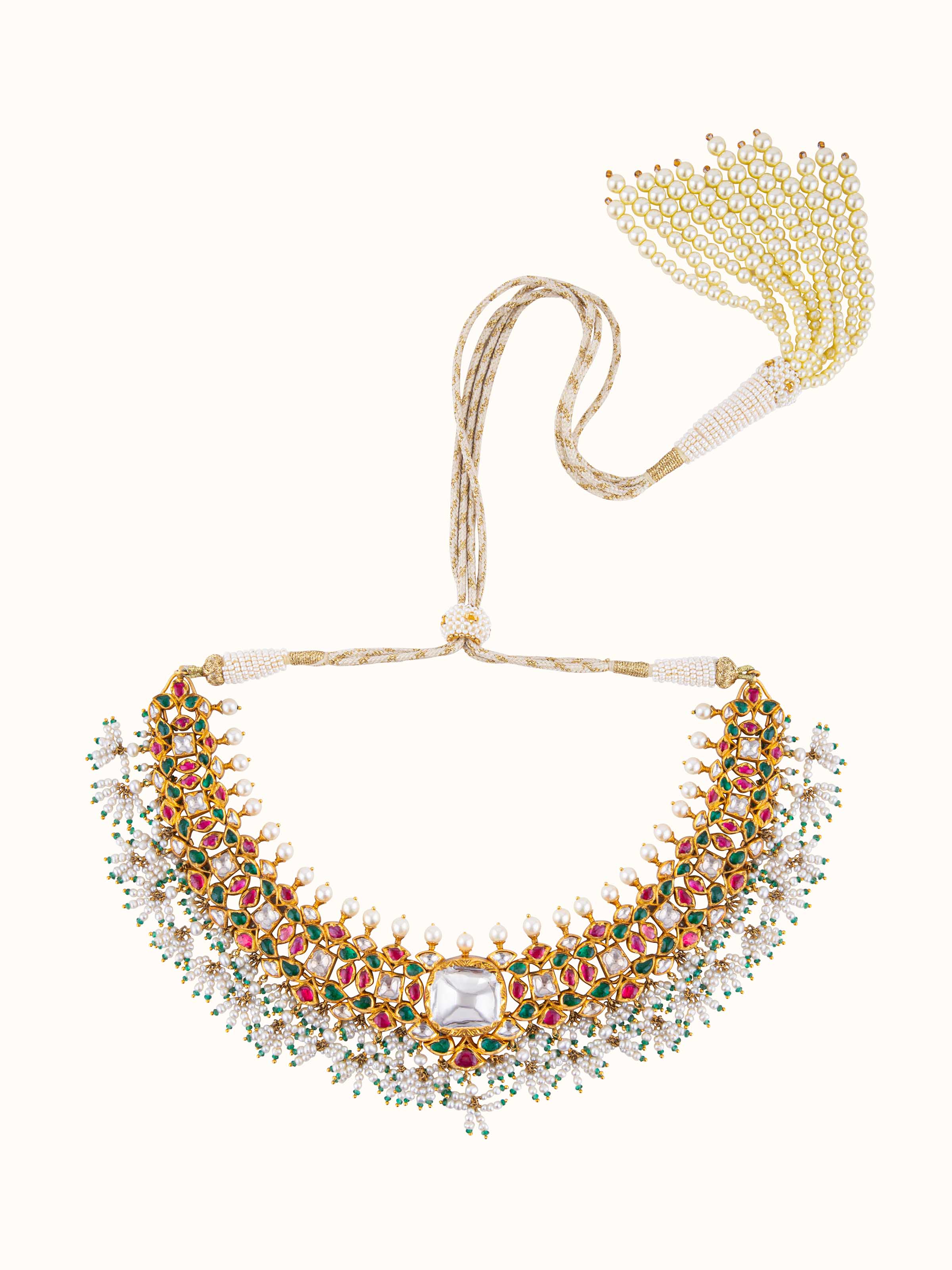 Jadau 18 karat gold collar necklace – Swadesh