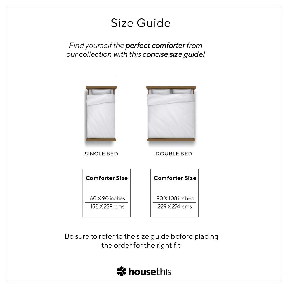 Gamathi 1 Single Comforter with Light Blue colour