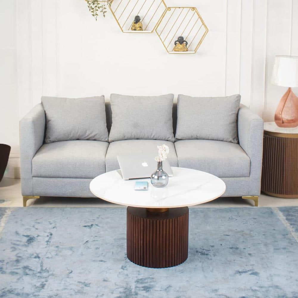 Solano Coffee Table In Dark Walnut Finish