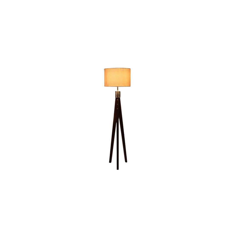 Serena Beige Jute Shade Floor Lamp