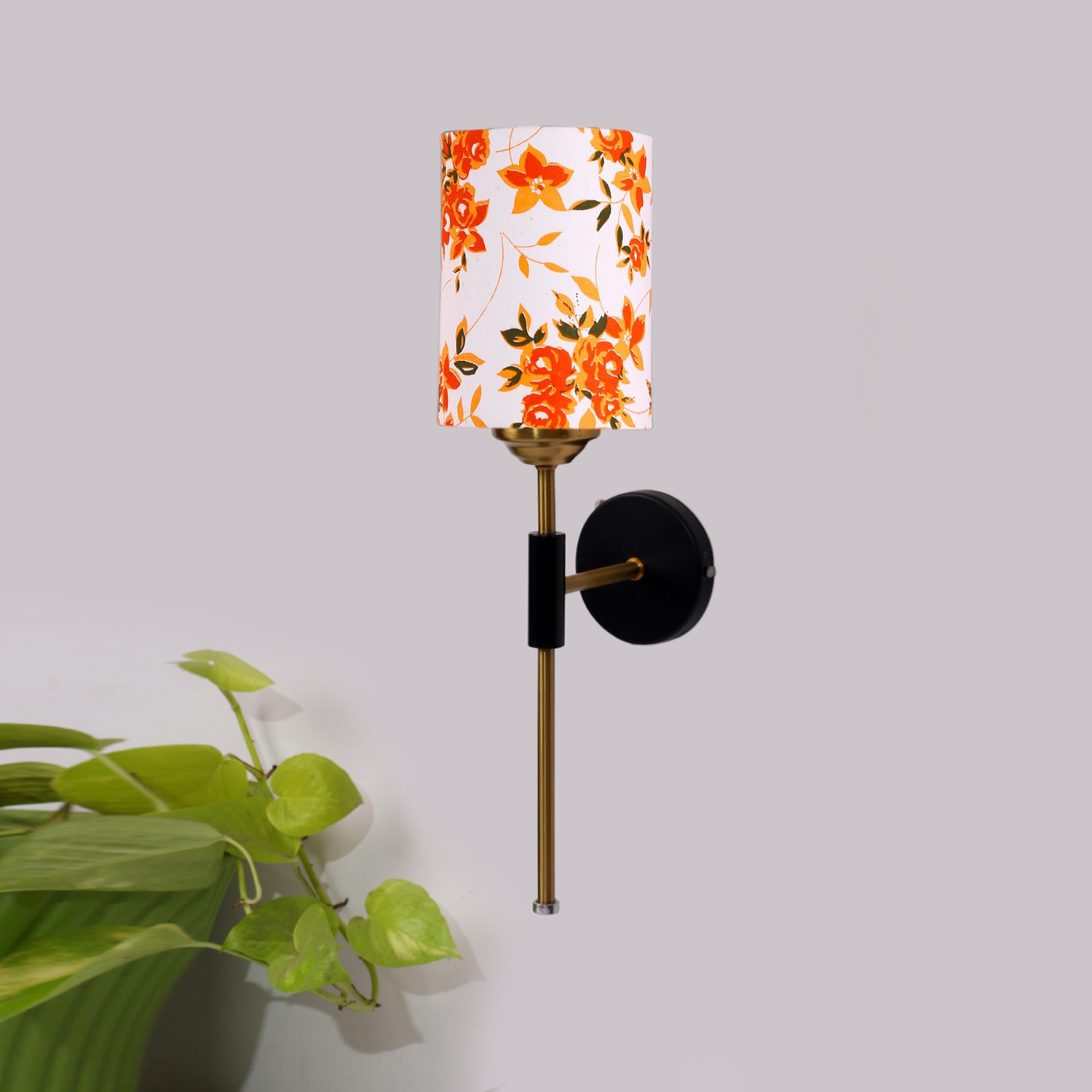 Devansh Metal Electric Wall Light in Black Colour with Multi Shade Count of 1 Light - Devansh