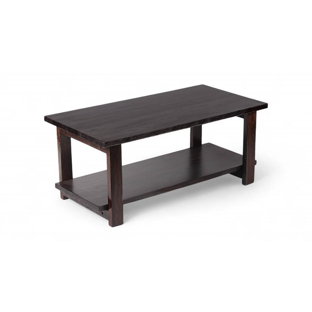 Aroda Sheesham Wood Coffee Table In Mahogany Finish