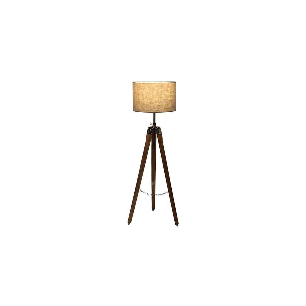 Freeda Natural Linen Shade Floor Lamp
