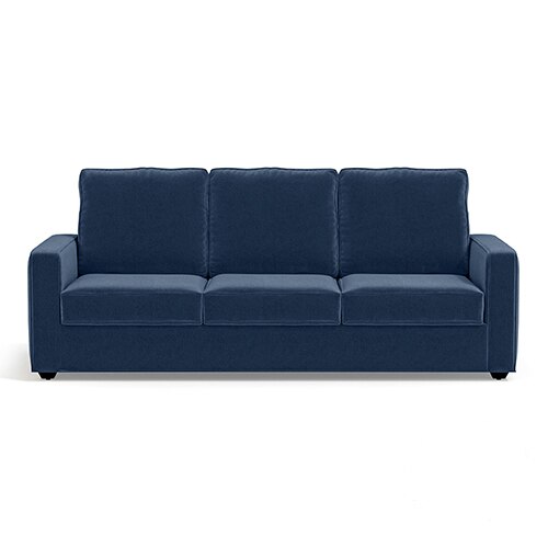 Apollo Sofa Set (Colour : Lapis Blue, Cushion : Soft, Back Type : High Back, Seater : 3+1+1)