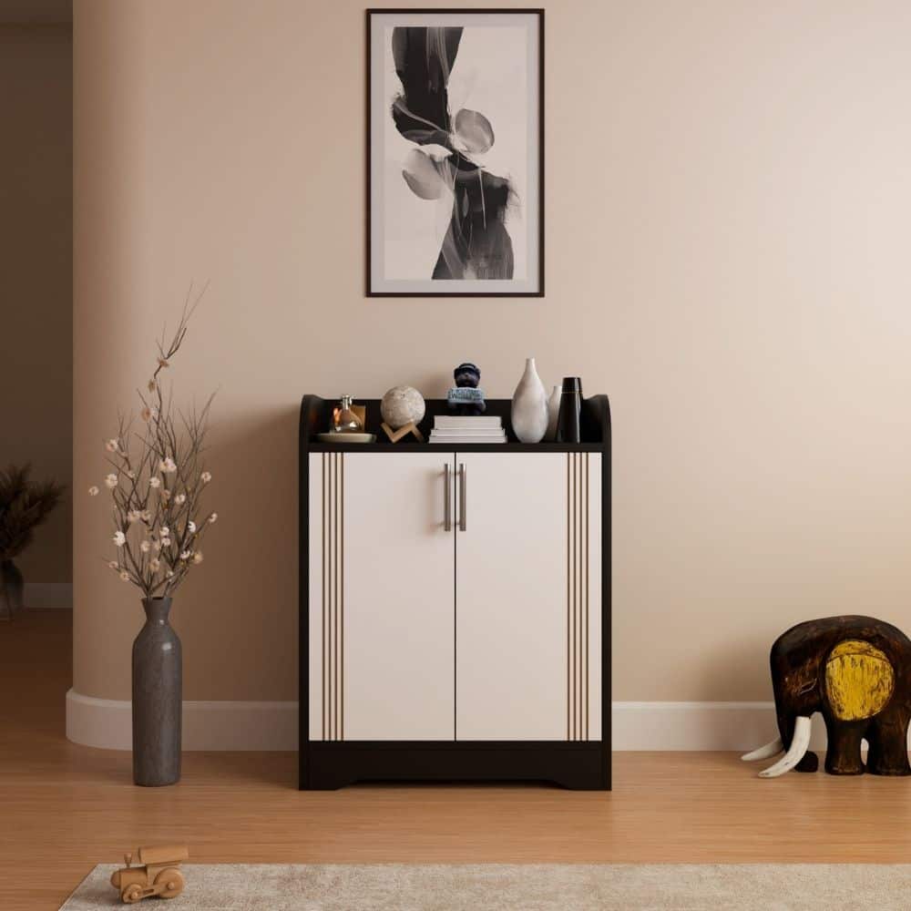 Nextstep 2 Door Metal Floor Cabinet Black