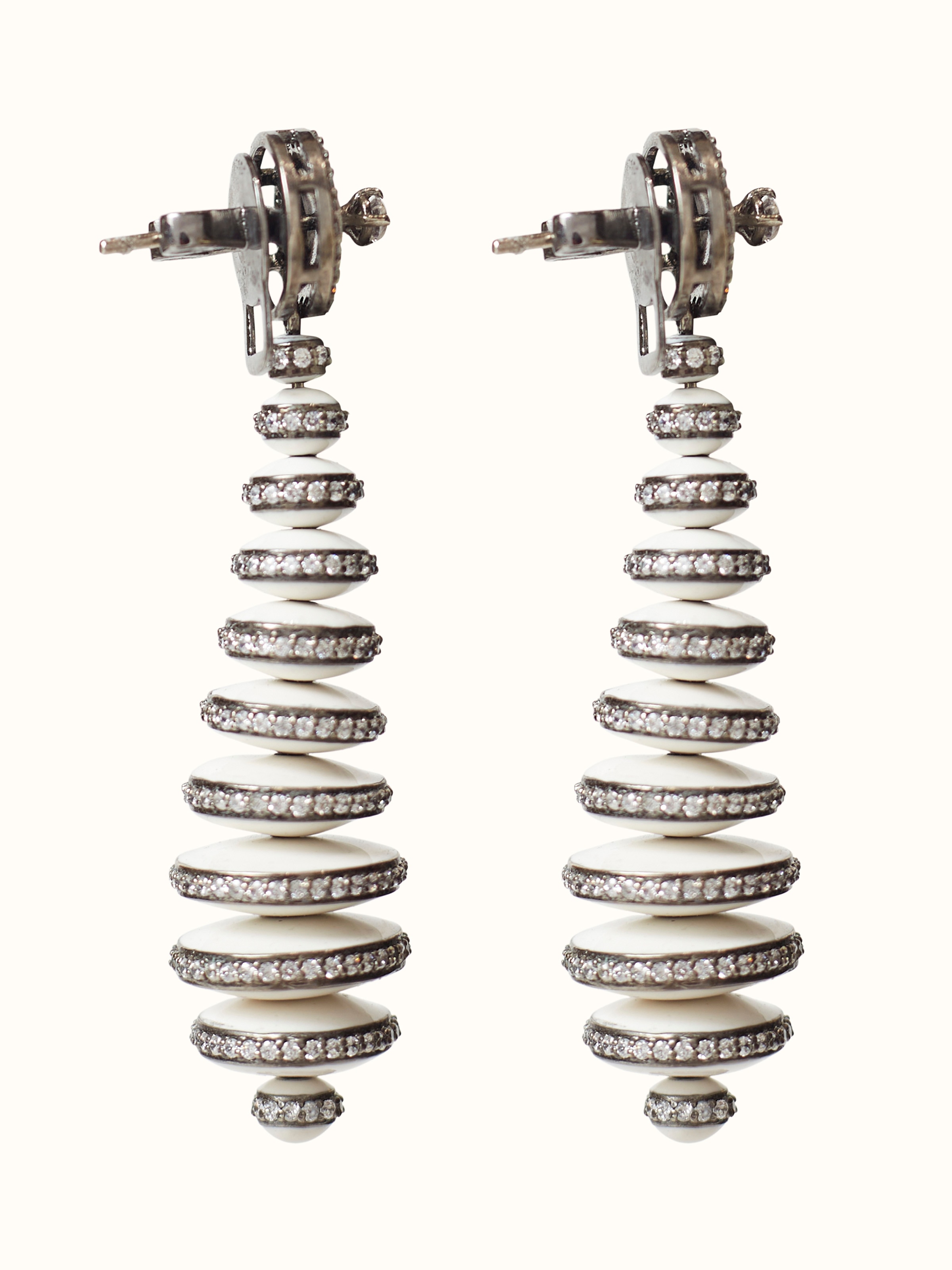 Silver Smithing Drop Earrings