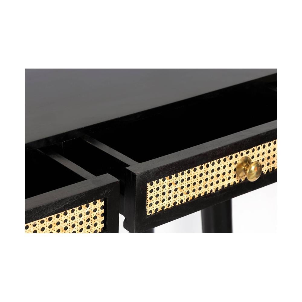 Vintara Sheesham Wood Contemporary Console Table in Dark Walnut finish