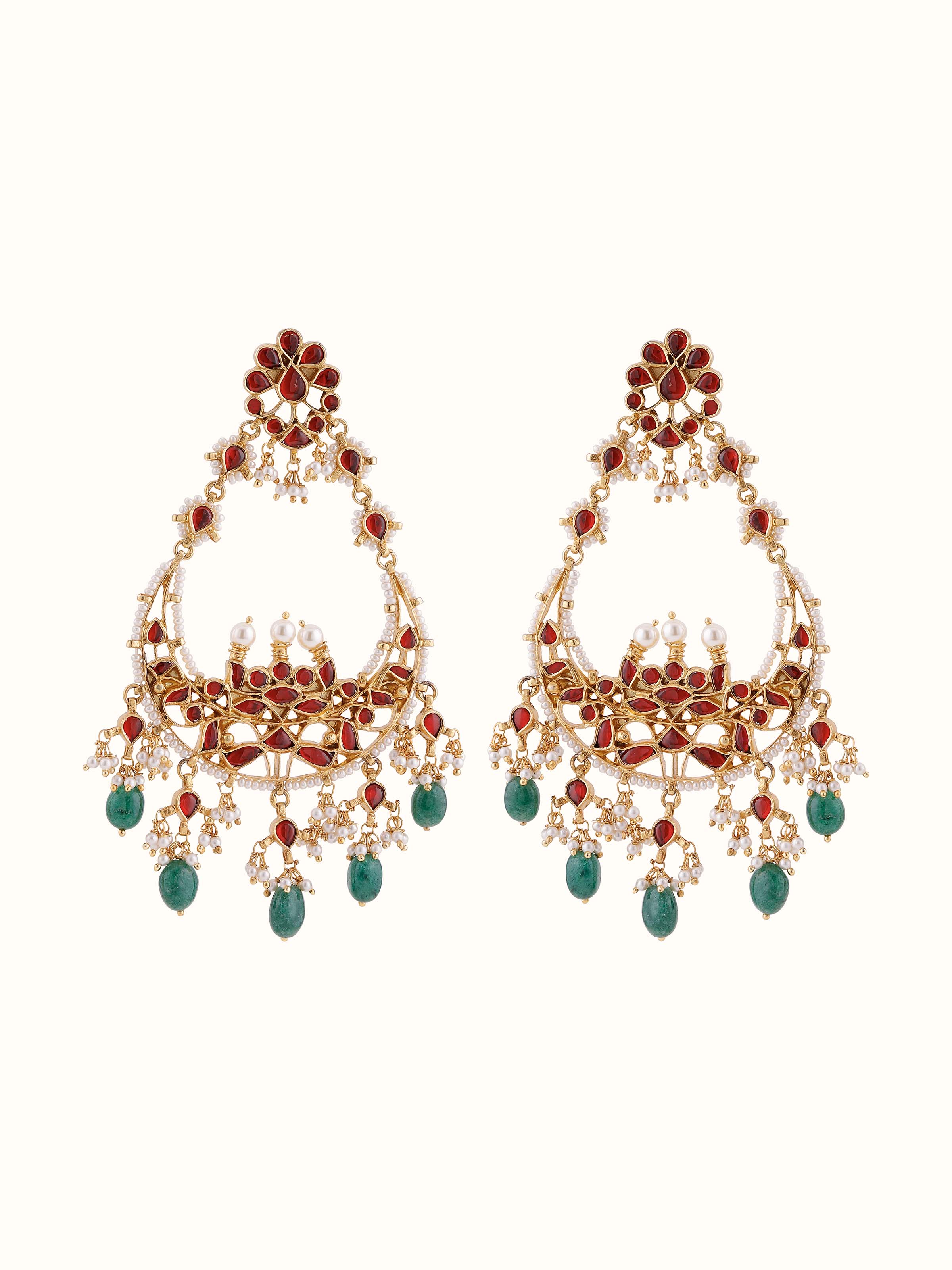 Front view of Silver Smithing Chandbalis