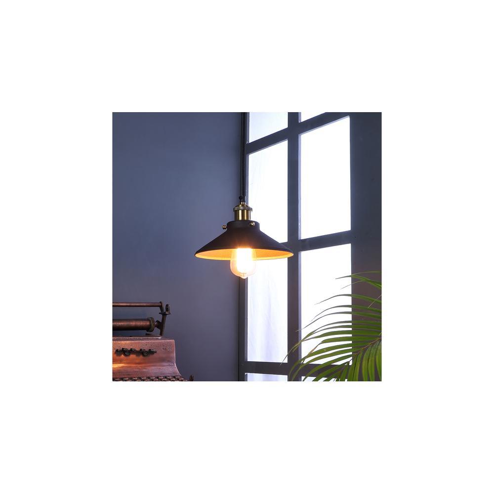 Nora Black Metal Single Hanging Light