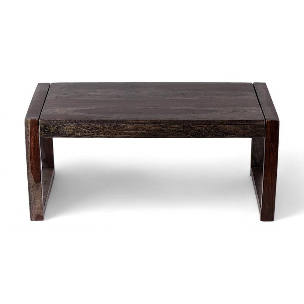 Hamstreet Sheesham Wood Coffee Table In Mahogany Finish