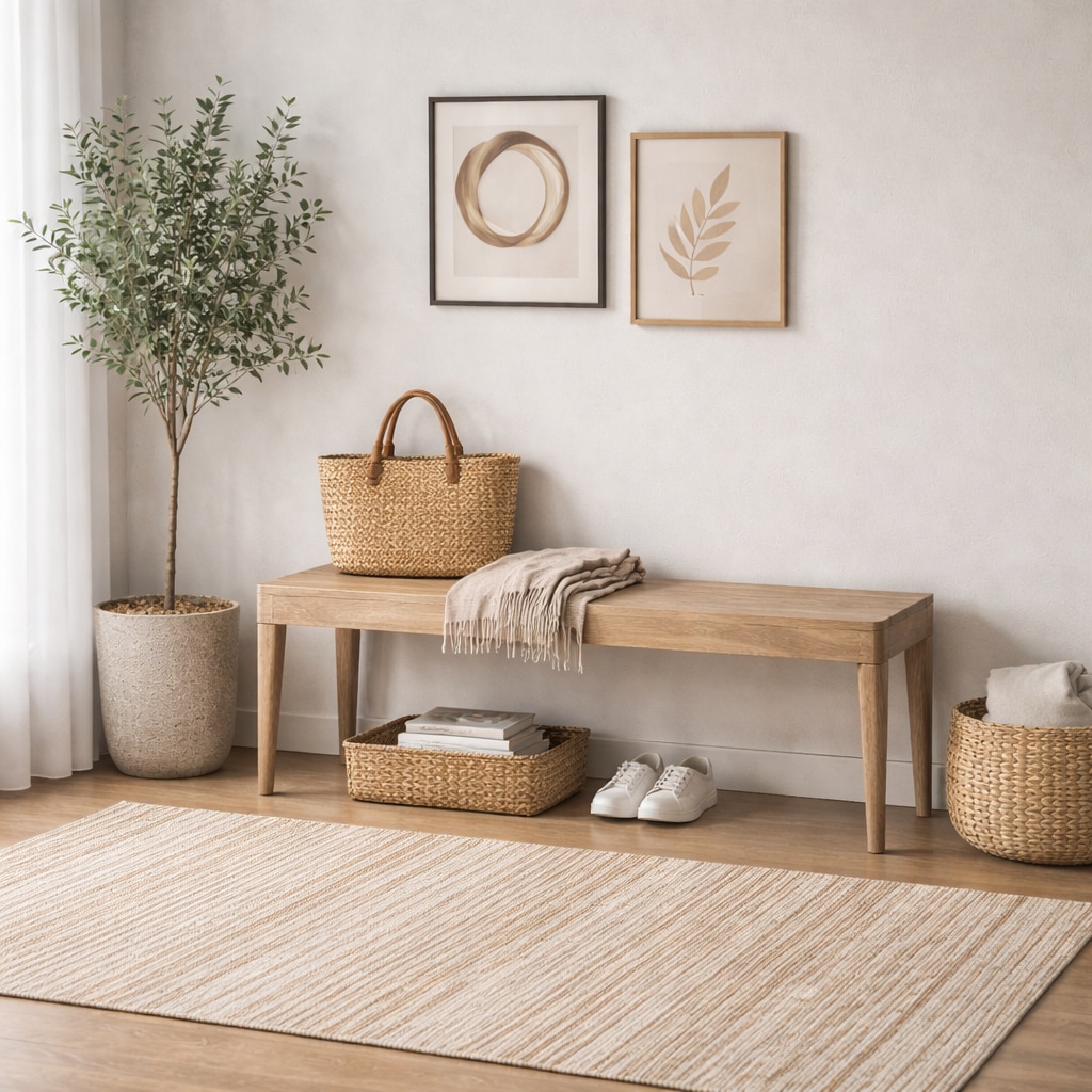 Jorn Solid Wood Bench in Grey Finish - Woodenmood