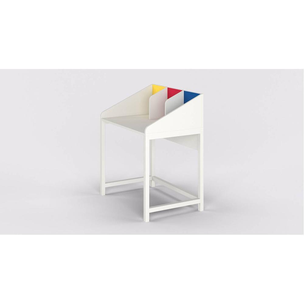 Color Play Study Table - White