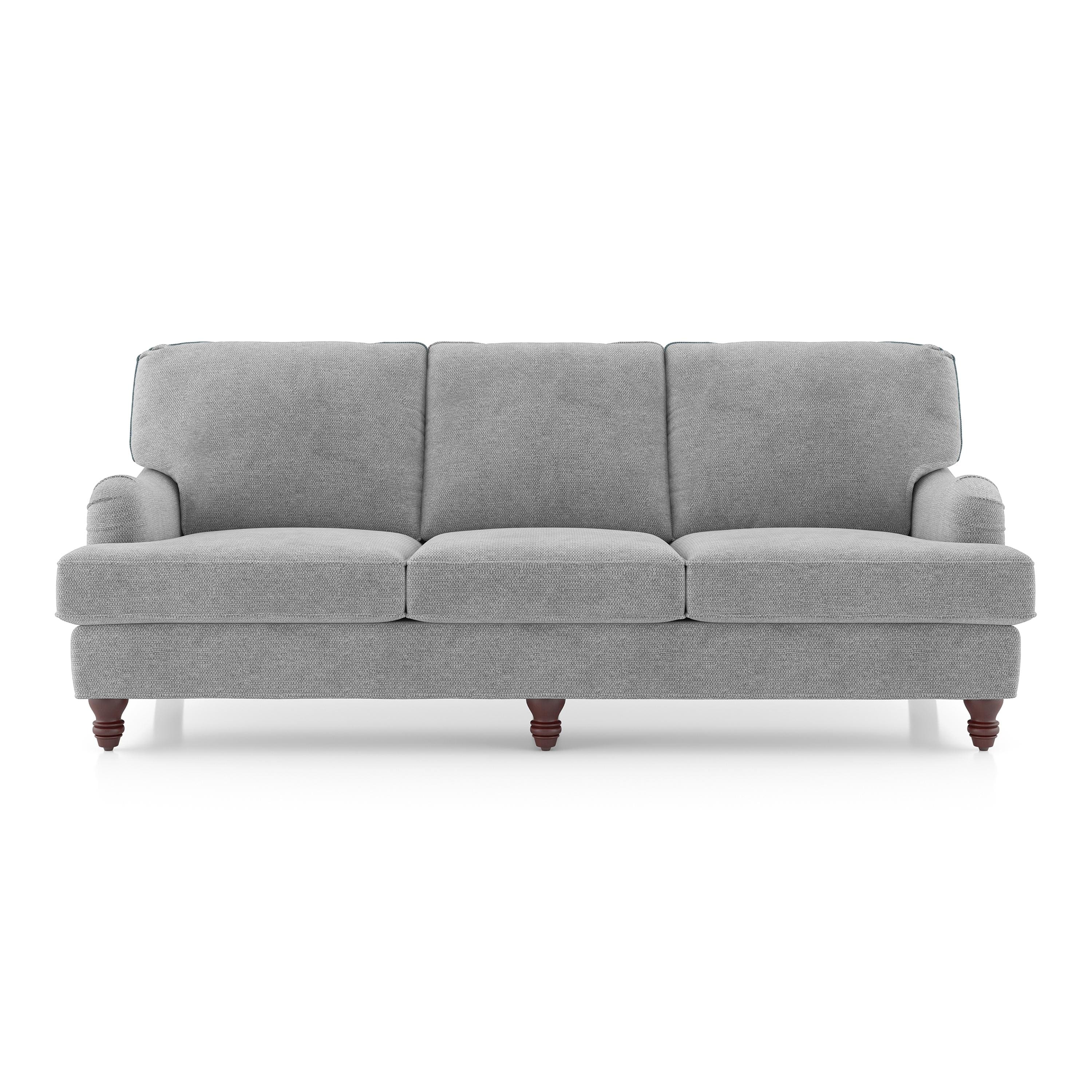 Ophelia 3 Seater Fabric Sofa In Granite Weave