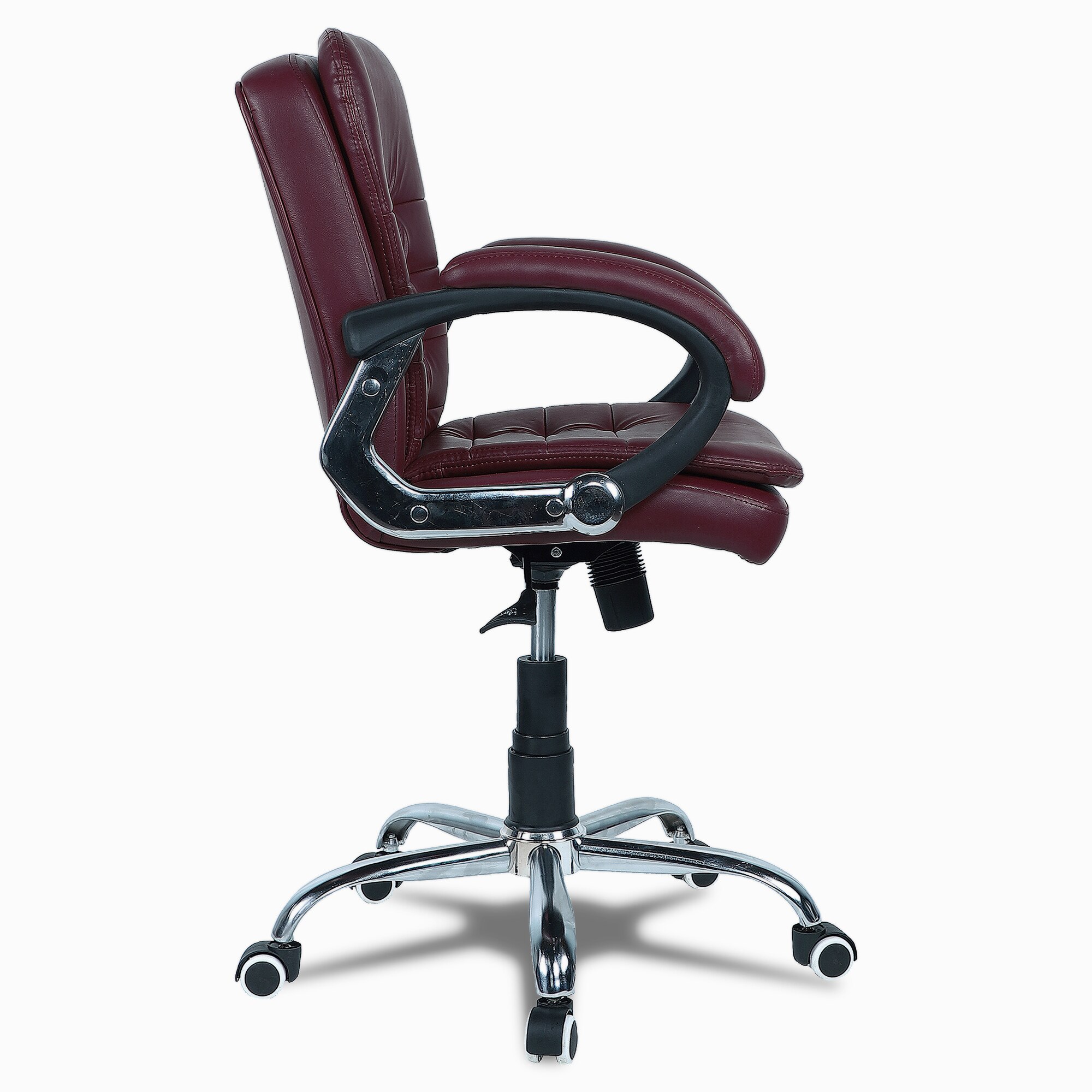Veaoilaa Mid Back Executive Chair in Maroon Colour