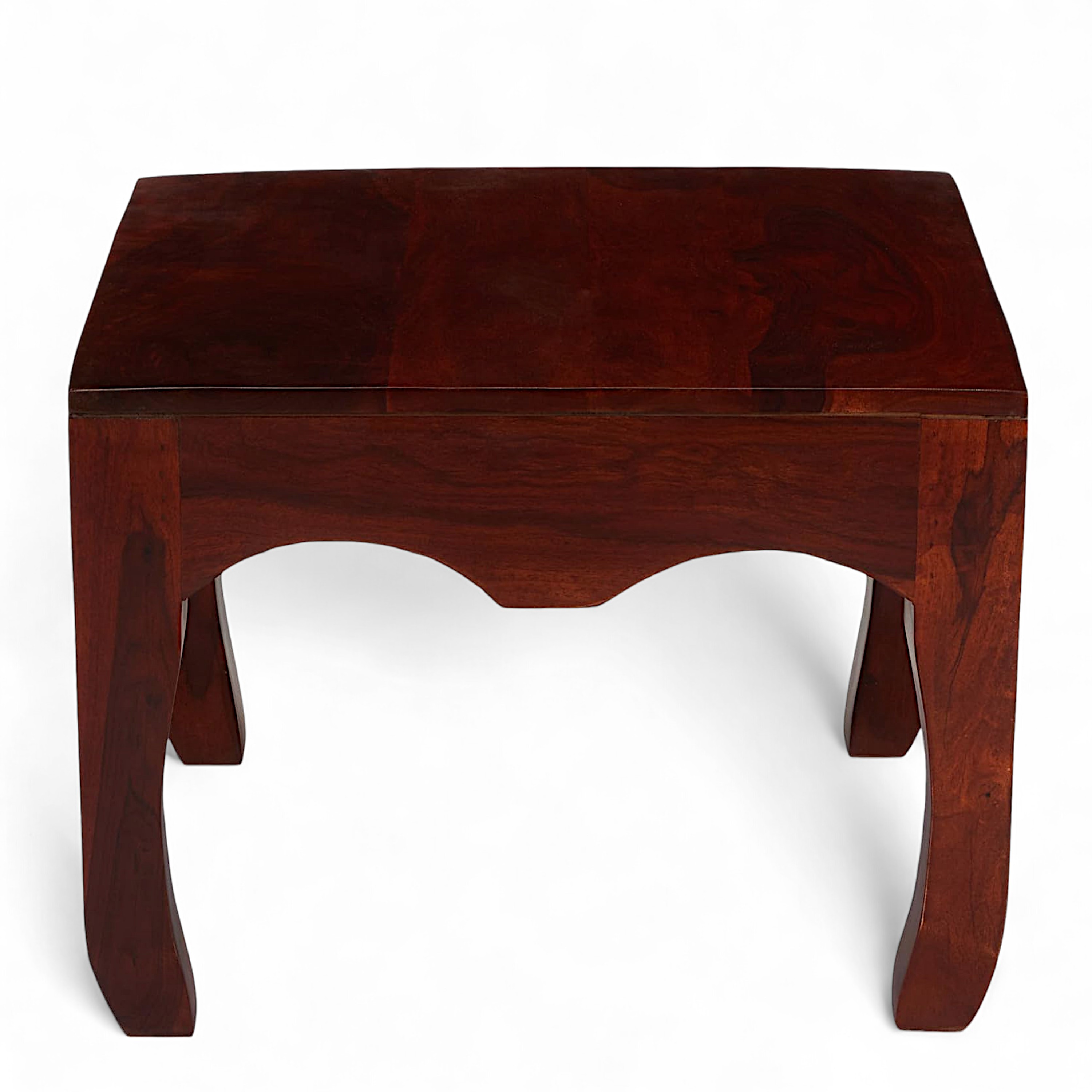 Lyon Sheesham Wood Contemporary Square Coffee Table In Honey Finish