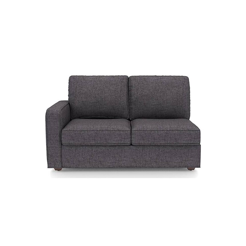 Apollo Compact Sofa (Colour : Steel, Cushion : Hard, Back Type : Regular, Seating Capacity : Right Aligned 2 Seater + Right Aligned Chaise)