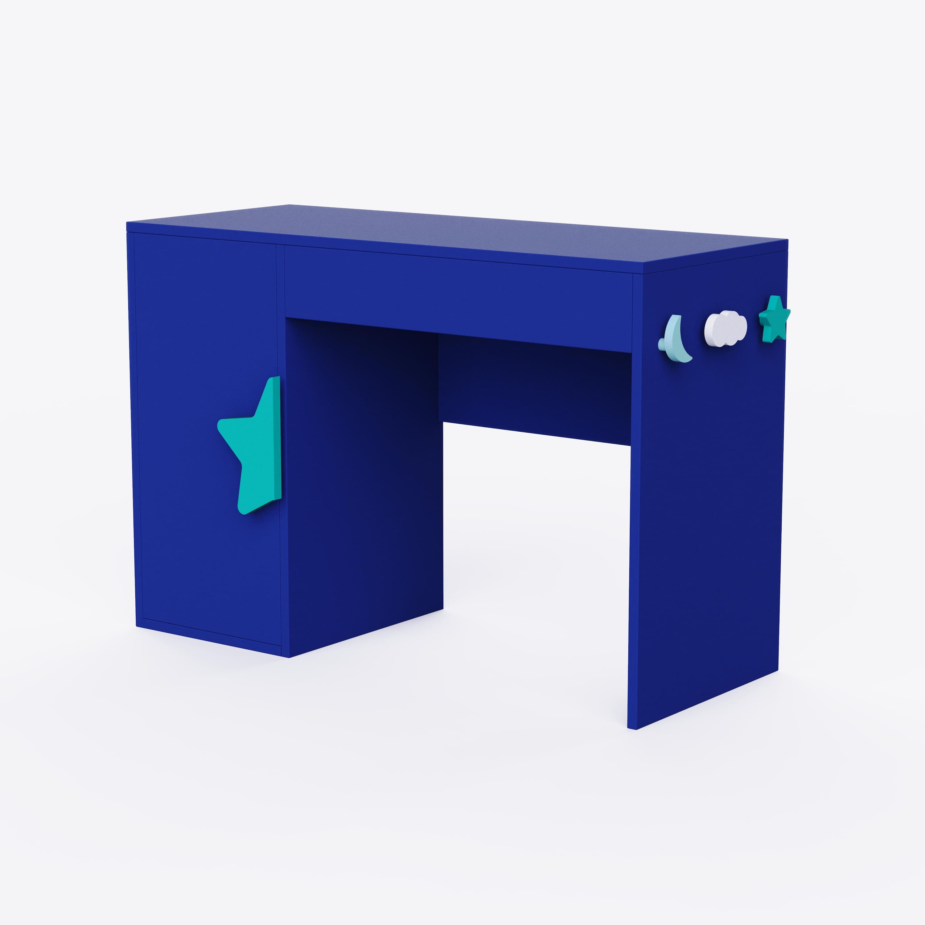 Curious Koala Study Table In Electric Blue Colour